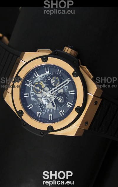 Hublot Big Bang King Power Formula 1 Swiss Watch in Pink Gold Case