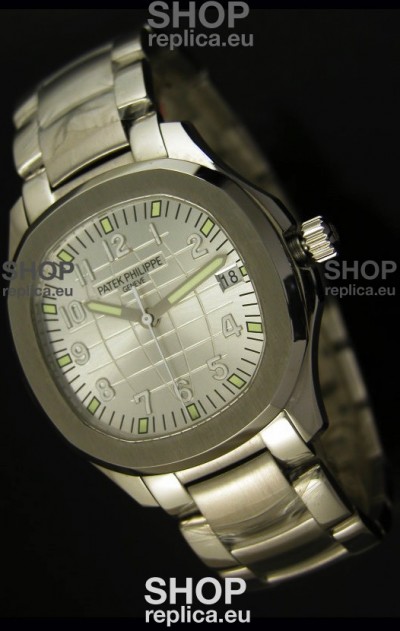 Patek Philippe 5167 Aquanaut Jumbo Swiss Replica Watch - 1:1 Mirror Replica White Dial