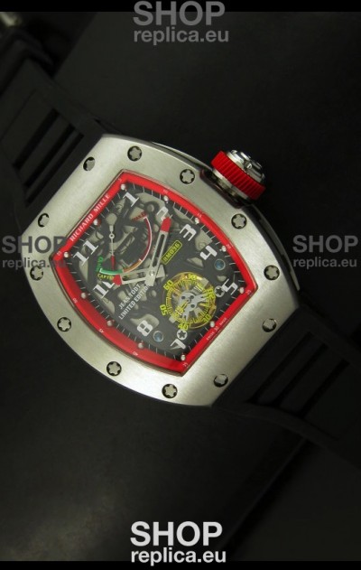 Richard Mille RM002 Power Reserve Tourbillon Swiss Replica Watch in Steel Case