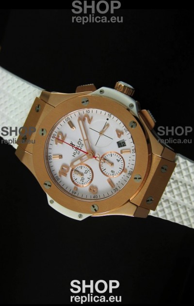 Hublot Big Bang Pink Gold Casing Swiss Watch 40MM - 1:1 Mirror Replica 