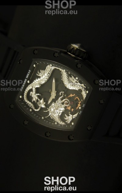 Richard Mille RM057 Tourbillon Jackie Chan Swiss Replica Watch in PVD Case