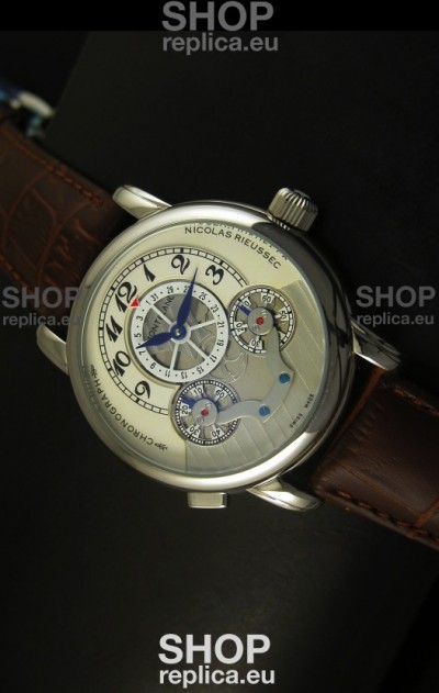 Mont Blanc Nicolas Riessec Stainless Steel Case in White Dial