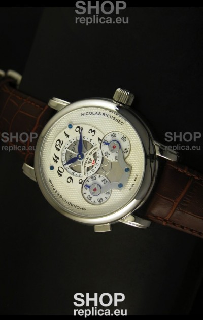 Mont Blanc Nicolas Riessec Stainless Steel Case in White Dial