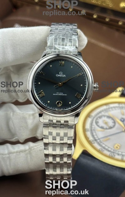 Omega De Ville Automatic 34MM Grey Dial Steel Case Super Clone Watch 