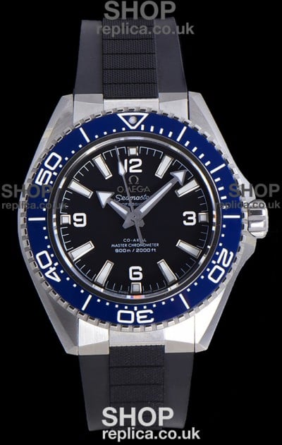 Omega Seamaster Planet Ocean Blue Bezel Rubber Strap 42MM Super Clone Watch 