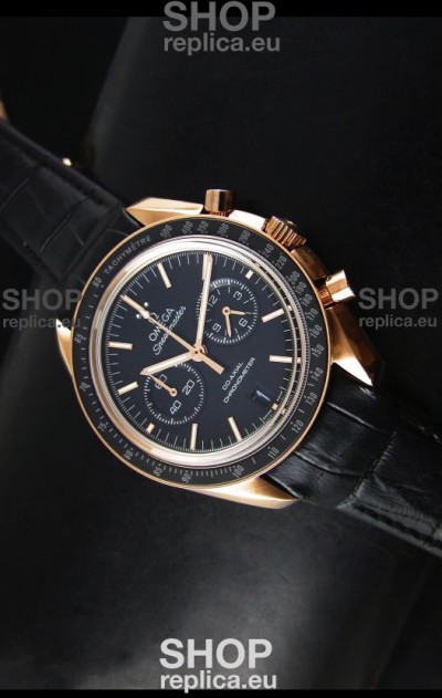 Omega Speedmaster Moon Watch Co-Axial Japanese Replica Watch Rose Gold Case