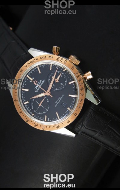 Omega Speedmaster Moon Watch Co-Axial Swiss Watch Two Tone Case - 1:1 Mirror Replica