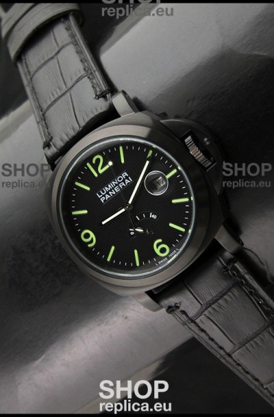 Panerai Luminor Power Reserve Japanese Automatic Watch in Black