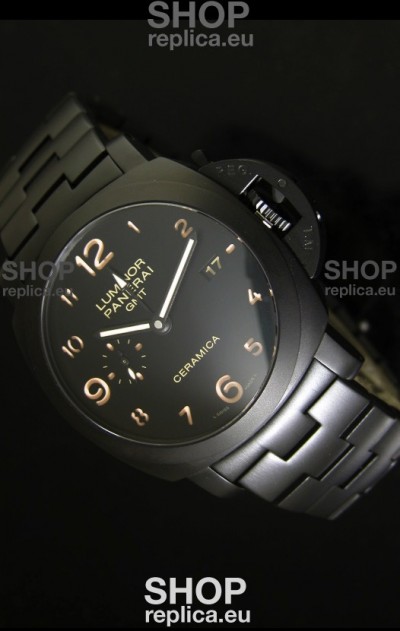 Panerai Luminor GMT PAM441 Ceramica Watch - DLC Coated Edition