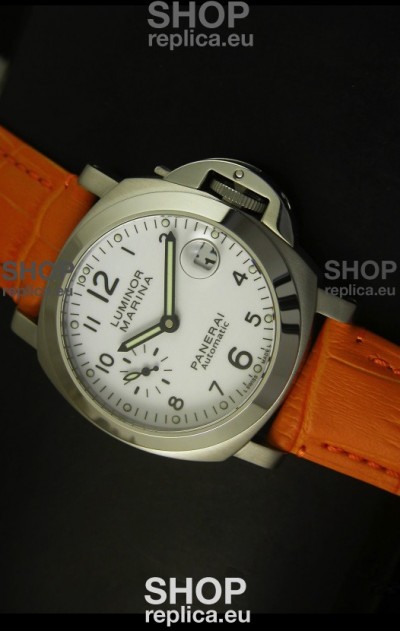 Panerai Luminor Marina PAM49 40MM Swiss Watch - Orange Strap