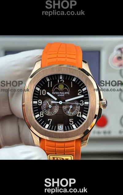 Patek Philippe Aquanaut 5261 Rose Gold Brown Dial Swiss Replica Watch