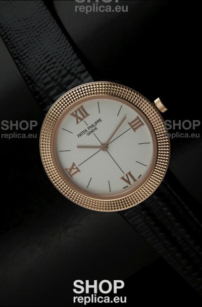 Patek Philippe Geneve Swiss Quartz in Rose Gold