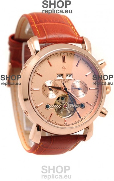 Vacheron Constantin Malte Tourbillon Japanese Pink Gold Watch 