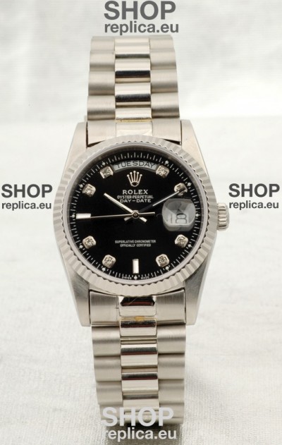 Rolex Day Date Silver Japanese Replica Watch