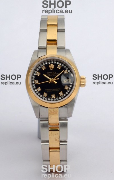 Rolex DateJust Two Tone Lady's Replica Watch