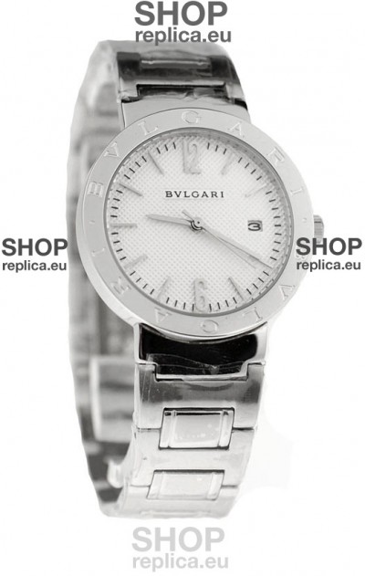 Bvlgari Quartz Japanese Watch in Silver Dial