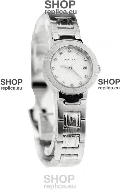 Bvlgari Quartz Japanese Watch in Diamond Markers