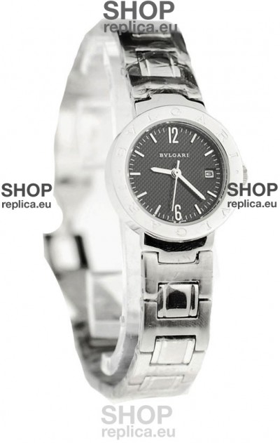 Bvlgari Quartz Japanese Watch in Black Dial