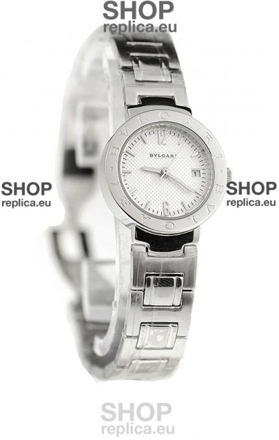 Bvlgari Quartz Japanese Watch in Silver Dial
