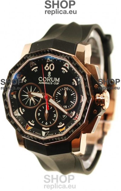 Corum Admiral Cup Challenge Swiss Replica Watch in Black