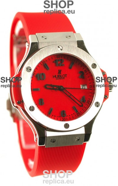 Hublot Big Bang Red Japanese Replica Watch in Swiss Casing