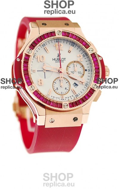 Hublot Gold Big Bang Tutti Fruitti Red Swiss Replica Watch