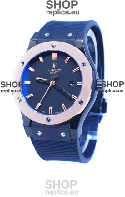 Hublot Classic Fusion Rose Gold Double Plated Bezel Watch