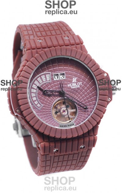 Hublot Red Caviar Tourbilllon Japanese Replica Watch