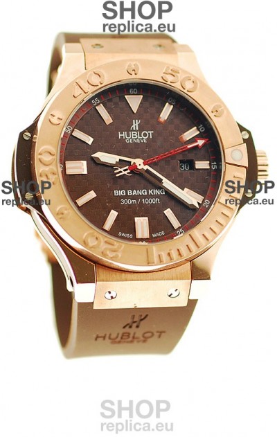 Hublot Big Bang King Swiss Replica Watch in Brown Carbon Dial