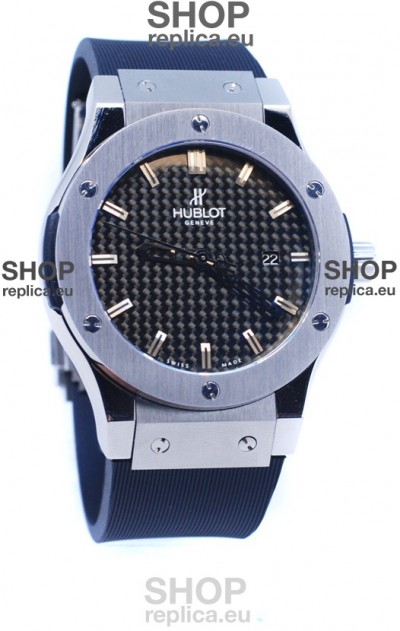 Hublot Classic Fusion Silver Watch in Stamped Dial
