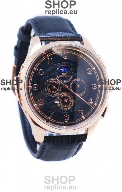 IWC Da Vinci Perpetual Calendar Chronograph Japanese Watch