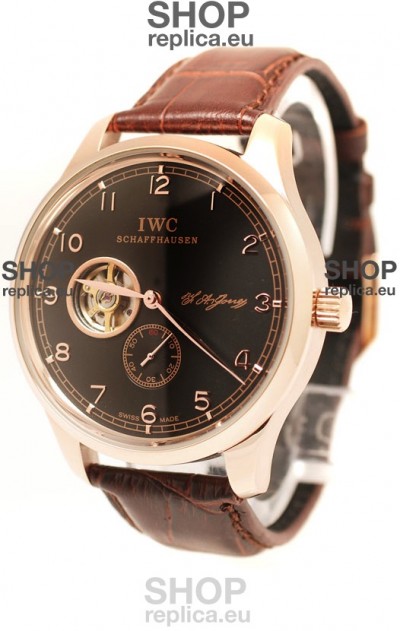 IWC Portuguese Regulateur Tourbillon Japanese Watch in Black Dial