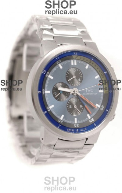 IWC Aquatimer Japanese Replica Watch in Blue Dial