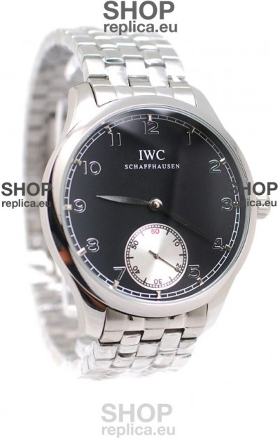 IWC Portugese Automatic Replica Watch in Black Dial