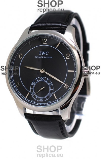 IWC Portugese Automatic Watch in Black Dial