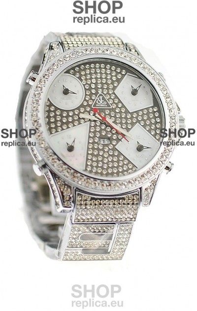 Jacob & Co Diamond Japanese Replica Watch in Grey Diamond Dial
