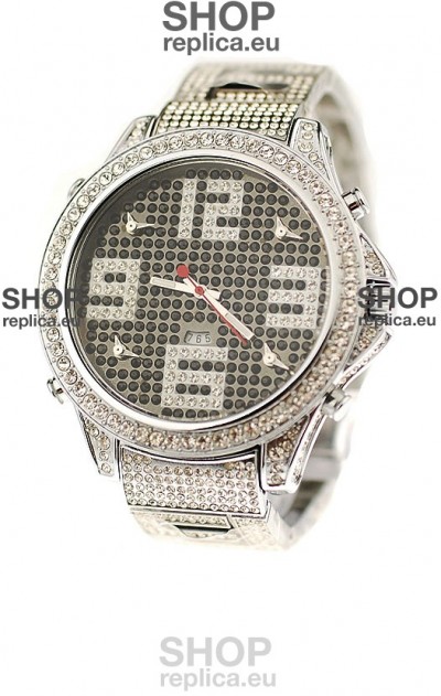 Jacob & Co Diamond Japanese Replica Watch in Big Arabic Markers