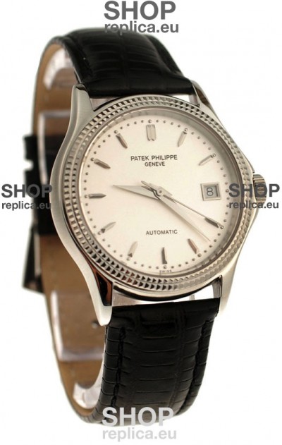 Patek Philippe Geneve Replica Watch in White Dial