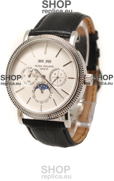 Patek Philippe Grand Complications Japanese Steel Watch in White Dial