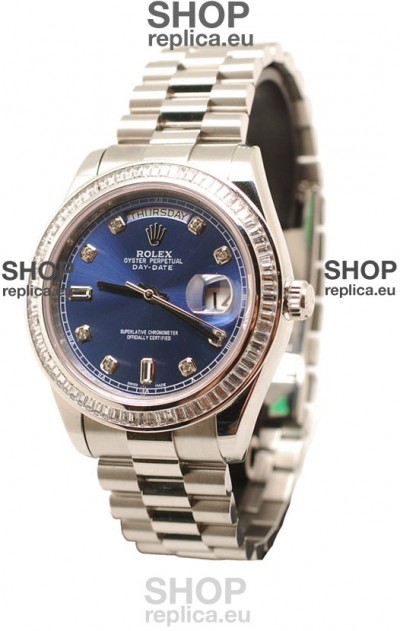 Rolex Day Date Silver Japanese Replica Watch