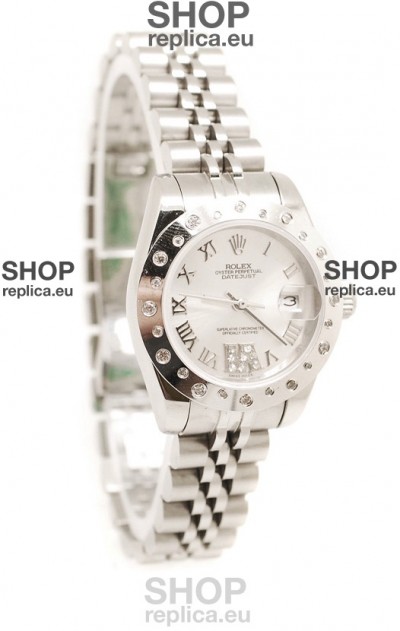 Rolex Datejust Silver Ladies Replica Watch