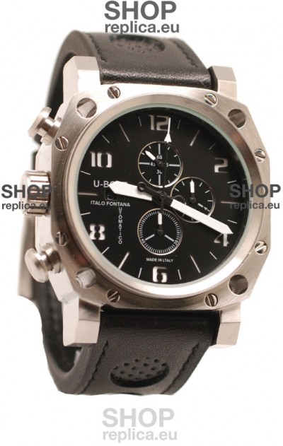 U-Boat Thousand of Feet Japanese Replica Watch in Black Dial