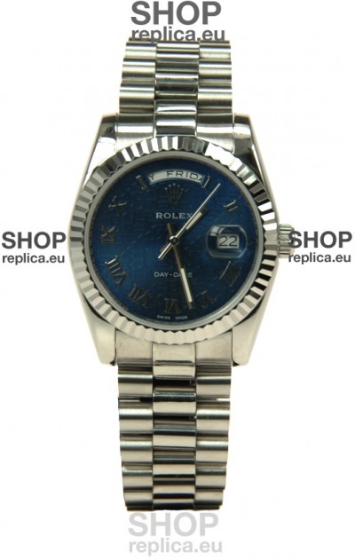 Rolex Day Date-Silver Japanese Replica Watch