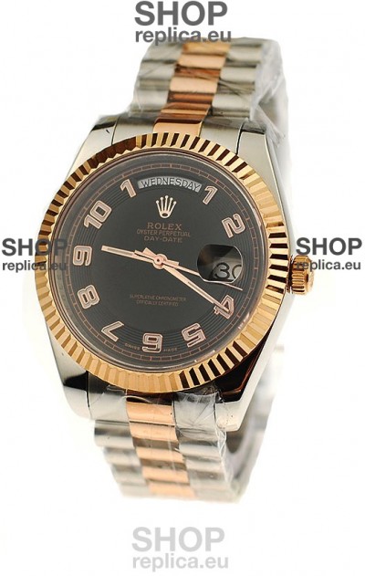 Rolex Day Date Two Tone Swiss Replica Watch