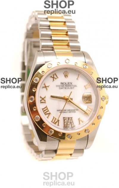 Rolex Datejust Mens Replica Two Tone Watch