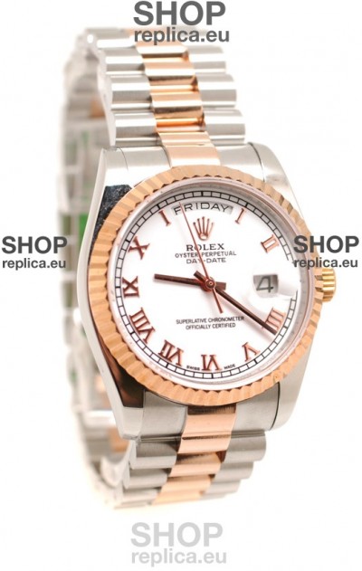 Rolex Day Date Two Tone Swiss Replica Watch