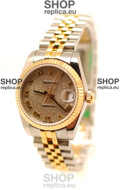 Rolex DateJust Mid-Sized Two Tone Japanese Replica Watch
