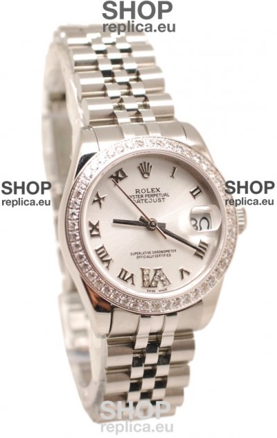 Rolex Oyster Perpetual Datejust Diamonds VI Swiss Replica Watch -36MM