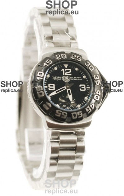 Tag Heuer Professional Formula 1 Japanese Replica Watch in Black Dial