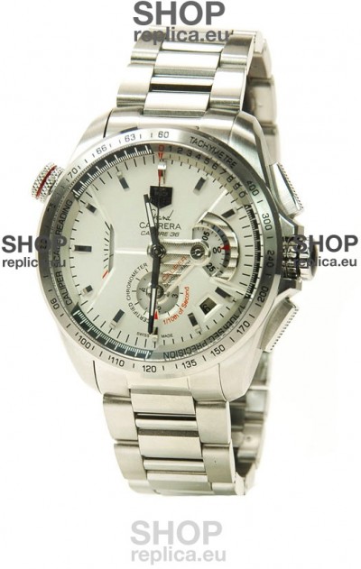 Tag Heuer Grand Carrera Calibre 36 Swiss Replica Watch in White Dial